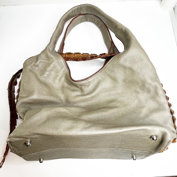 Moo Moo Designs | Crocodile & Leather Handbag - Picture 1 of 8
